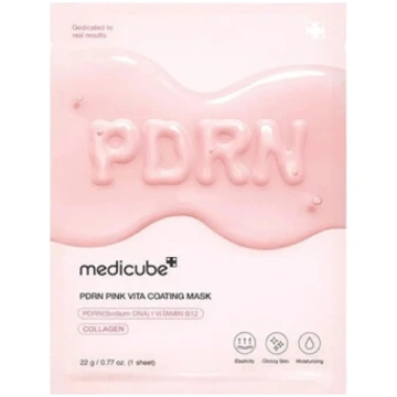 Medicube Pdrn Pink Vita pārklājuma maska, 22,0 g