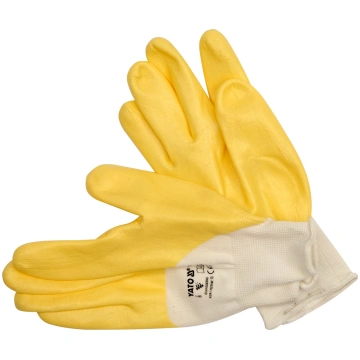 WORKING GLOVES RUBBER COATED YELLOW 9" (YT-7480)