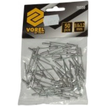 Alumīnija kniedes 9.6xØ3.2mm (50 gab.) Vorel 70330