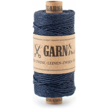 Aukla Linen, Navy, 45m spole, 100% lins