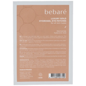 Bebaré Luxury Gold acu plāksteri, 1x 2 gab