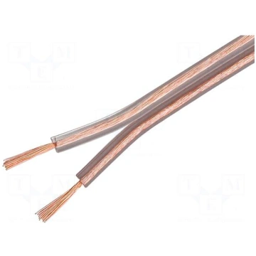 Wire: loudspeaker cable | 2x0,75mm2 | stranded | O