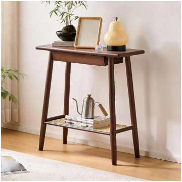 Narrow Console Table with Drawers, Hallway Table M