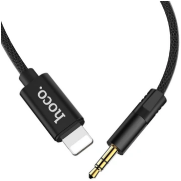 HOCO AUX Jack 3.5mm to Lightning UPA13 black hoco
