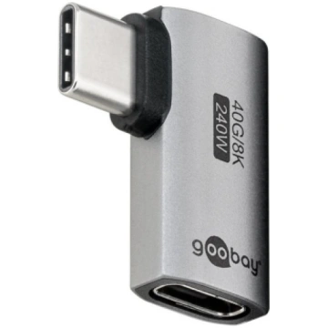Goobay 74441 USB-C™ Adapter Horizontal 90°, USB4™ 
