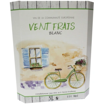 Baltvīns Vent Frais Blanc 3 L