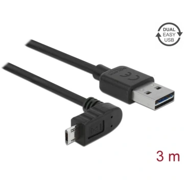 Delock Cable EASY-USB 2.0 Type-A male angled left 