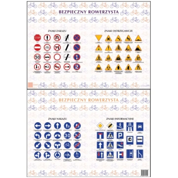 Art-Map Podkladka na biurko A2 bezpieczny rowerzys