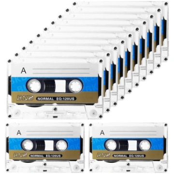 10 audio kasešu iepakojums, tukšas, zema trokšņa l
