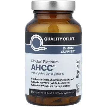 Quality of Life, Kinoko® Platinum AHCC®, 60 Vegica