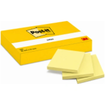 3M Post-it Notes 38x51mm 653E 3M323987 3x100 Canar