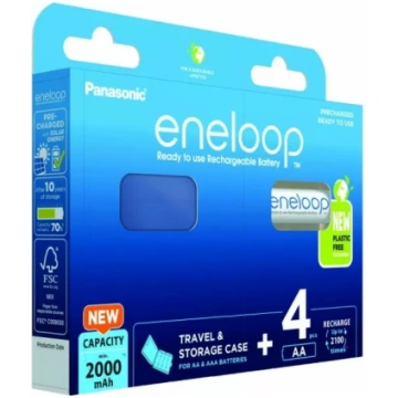 Uzlādējams AA bateriju komplekts Panasonic eneloop