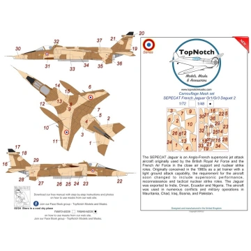French Sepecat Jaguar Gr.1/Gr.3 - Daguet 2 Camofla
