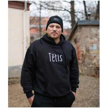 Vīriešu komplekts "Tētis" (džemperis+ cepure) Latv