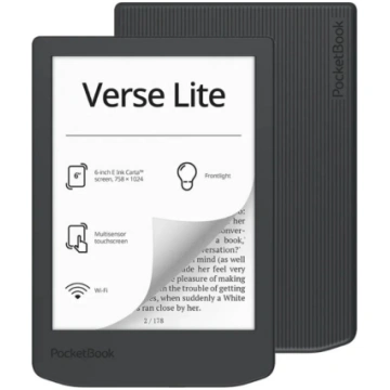 E-grāmata PocketBook Verse Lite 8 GB Wi-Fi Pelēks 