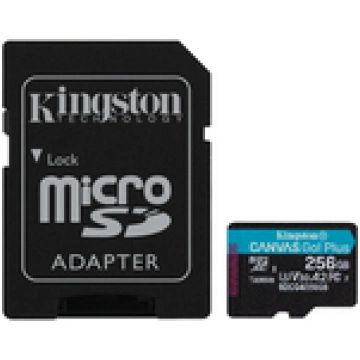 Kingston Canvas Go! Plus 256 GB microSD Flash memo