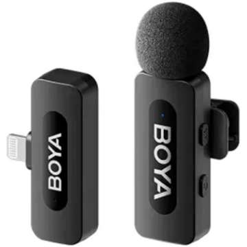 BOYA BY-V1 v2.0 Wireless Microphone Lightning Blac