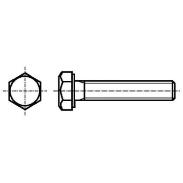 Screw; M6x35; 1; Head: hexagonal; steel; zinc; DIN