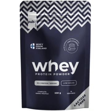 Puls Whey proteīna pulveris bez laktozes, 550 g