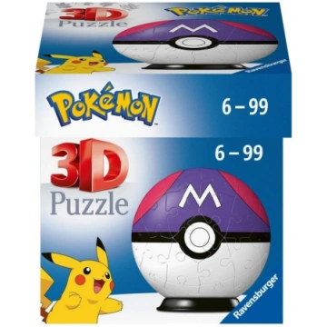 Puzles 54 elementi 3D Pokemon Master Ball Ravensbu
