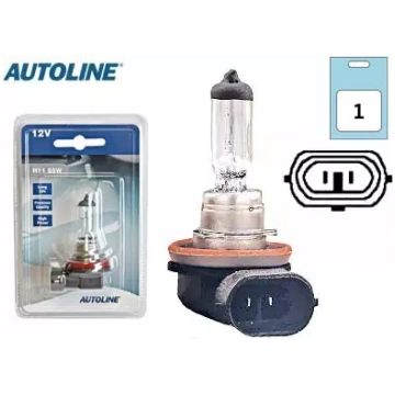 Halogēna spuldze Autoline H11 12V 55W PGJ19-2