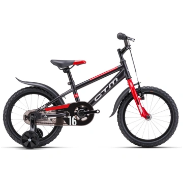 Velosipēds CTM TOMMY matt black / red 8"