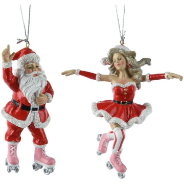 Santa disco roller skate decoration Casolaro Hotel