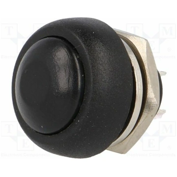 Switch: push-button; Pos: 2; 1A/250VAC; OFF-(ON); 