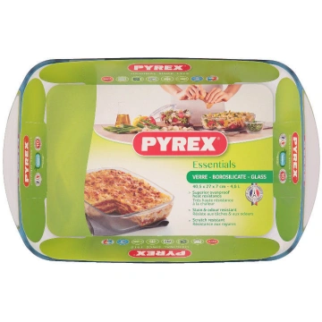 Cepšanas forma Pyrex, caurspīdīga krās., 40 cm x 2