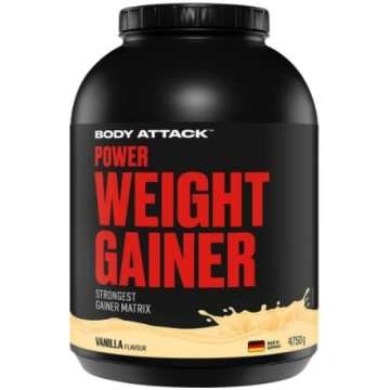 Power Weight Gainer 4750g - Vanilija Body Attack