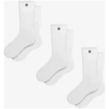 DAILY ESSENTIAL 3 PAIR - Sporta zeķes - white