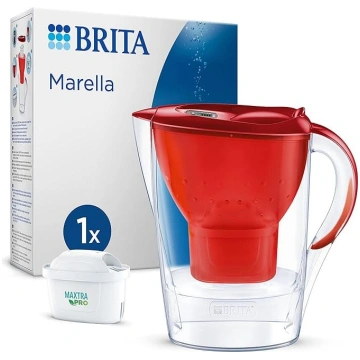 BRITA Marella ūdens filtra krūze sarkana (2,4 l),