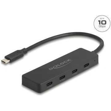 Delock USB 10 Gbps USB Type-C™ Hub with 4 x USB Ty