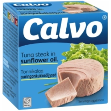 TUNČA STEIKS SAULESPUĶU EĻĻĀ CALVO 80G/56G