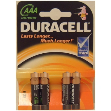 Duracell AAA/LR03 Alkaline Basic MN2400 4 pc(s) ( 