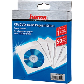 Hama, 50 gab. - CD/DVD papīra aploksnes, 00049994
