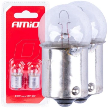 Halogen spuldzes R5W BA15s 12V 2pcs blister (03349