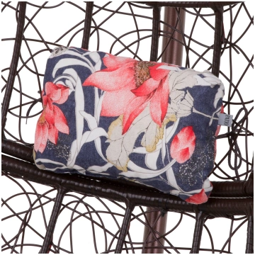 Headrest cushion for hanging chair Red azalea Pati