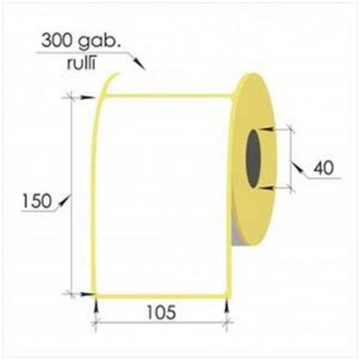 Termo uzlīmes 105x150mm d40 300uzl rul TR0310058 T