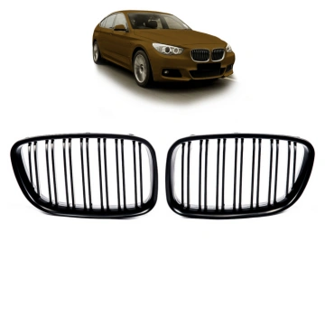 BMW 5 F07 Dual Line Grille - Matt Black Finish Uni