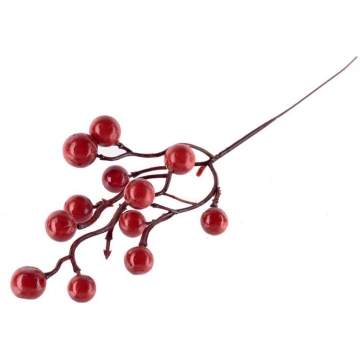 Dekoratīvs zars Ogas, sarkanas, 27cm, 6 gab