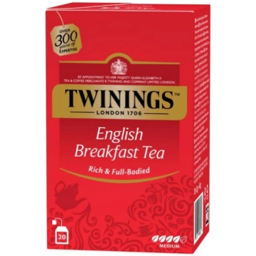 TWININGS ENGLISH BREAKFAST melnā tēja, 20TM