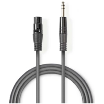 Kabelis Nedis XLR F - 6.35mm M 1.5m - COTH15110GY1
