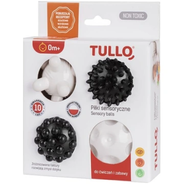 Melnbaltas Sensorās Bumbiņas 4 gab. - Tullo OWK-13
