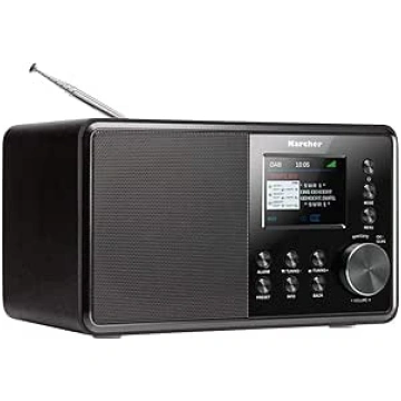 Karcher DAB digitālais/interneta radio mono melns 