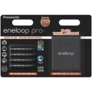 Panasonic Eneloop Pro BK-4HCDEC4BE 4pcs + Box Bate