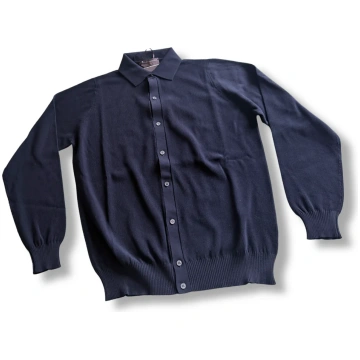 FILIPPO DE LAURENTIIS CAMICIA CHICCO DI RISO BLU -