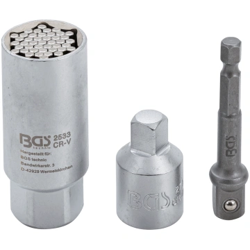 Multi Socket ar adapteru komplektu 10mm (3/8 ") 9 