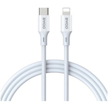 BWOO Cable USB-C - Lightning 2m 27W ABS + TPE whit