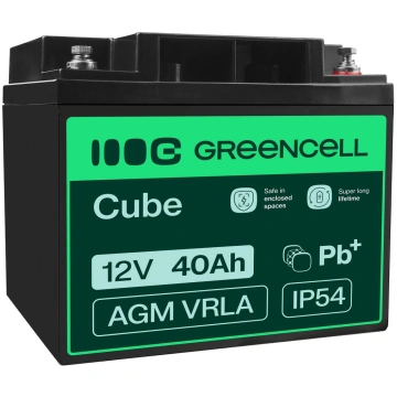 Green Cell AGM VRLA 12V 40Ah maintenance-free batt